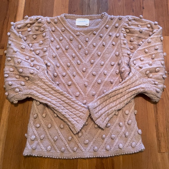 Beautiful Chicwish Pompom sweater in light pink. - Picture 2 of 7